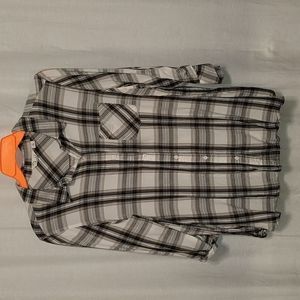 Black and white  button up